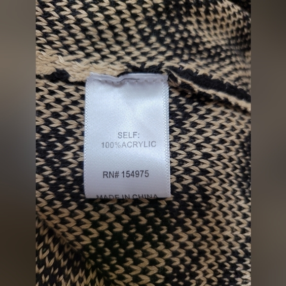 Women's Leopard Print Long Sleeve Sweater Dress- Light Brown/ Black - Picture 12 of 13